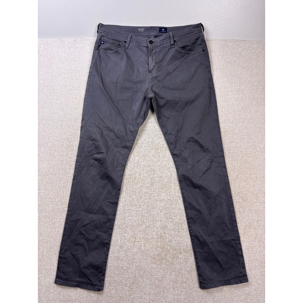 AG Adriano Goldschmied The Everett Slim Straight Pants Grey 38x34 1794SUDCVN